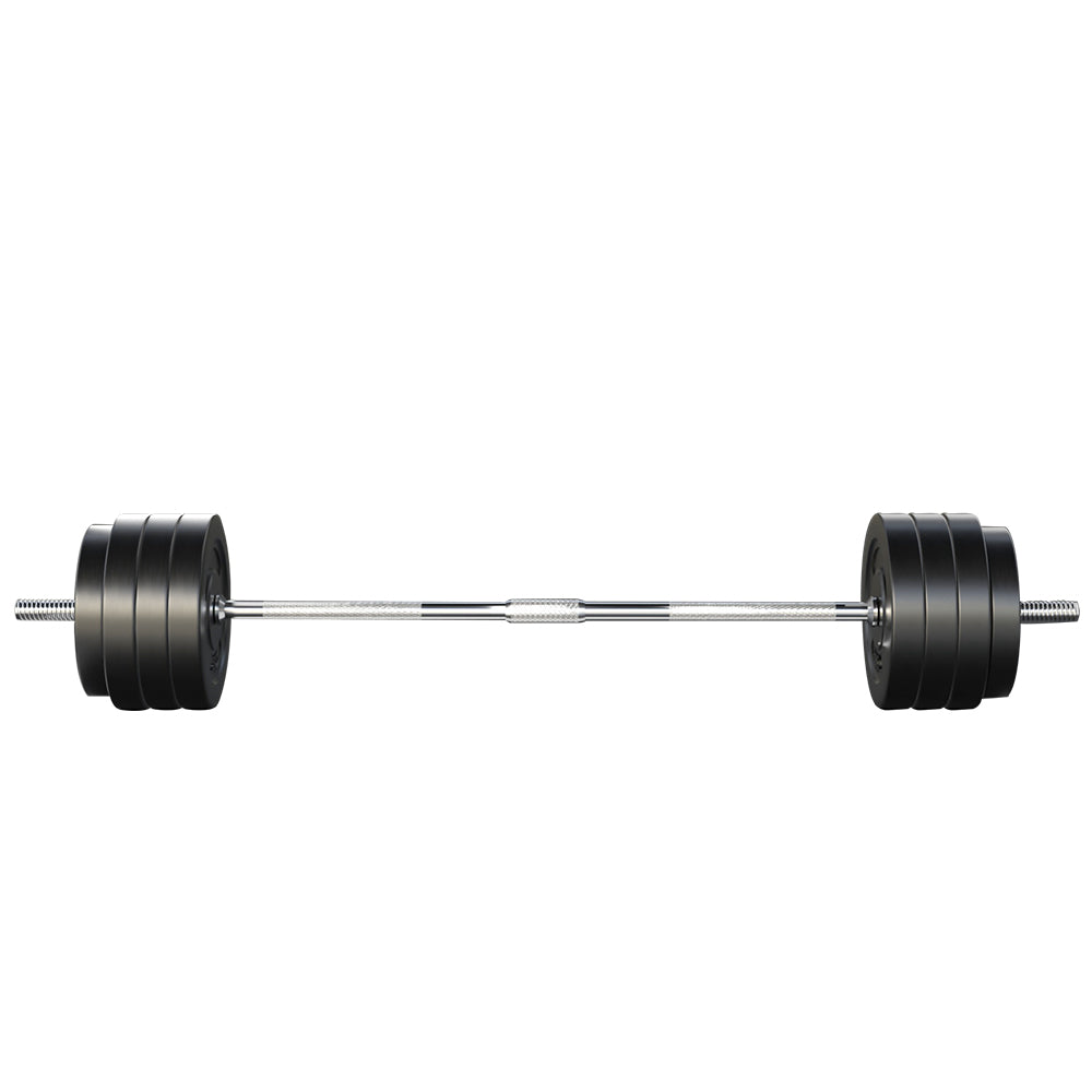 78KG Barbell Weight Set Plates Bar Bench Press Fitness Exercise Home Gym 168cm - image3