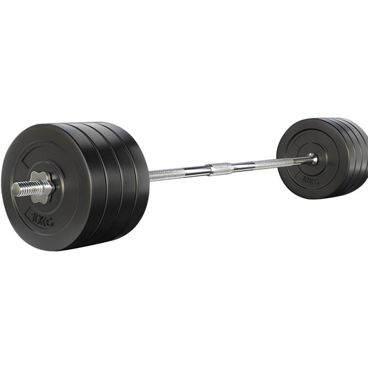 88KG Barbell Weight Set Plates Bar Bench Press Fitness Exercise Home Gym 168cm - image1