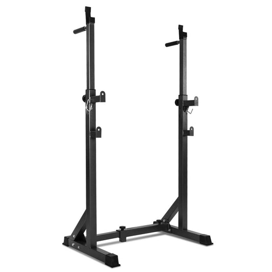 Squat Rack Pair Fitness Weight Lifting Gym Exercise Barbell Stand - image1