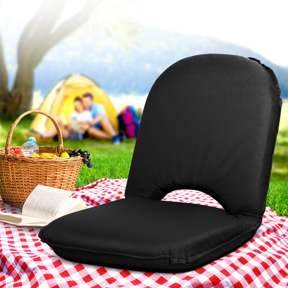 Foldable Beach Sun Picnic Seat - Black - image7