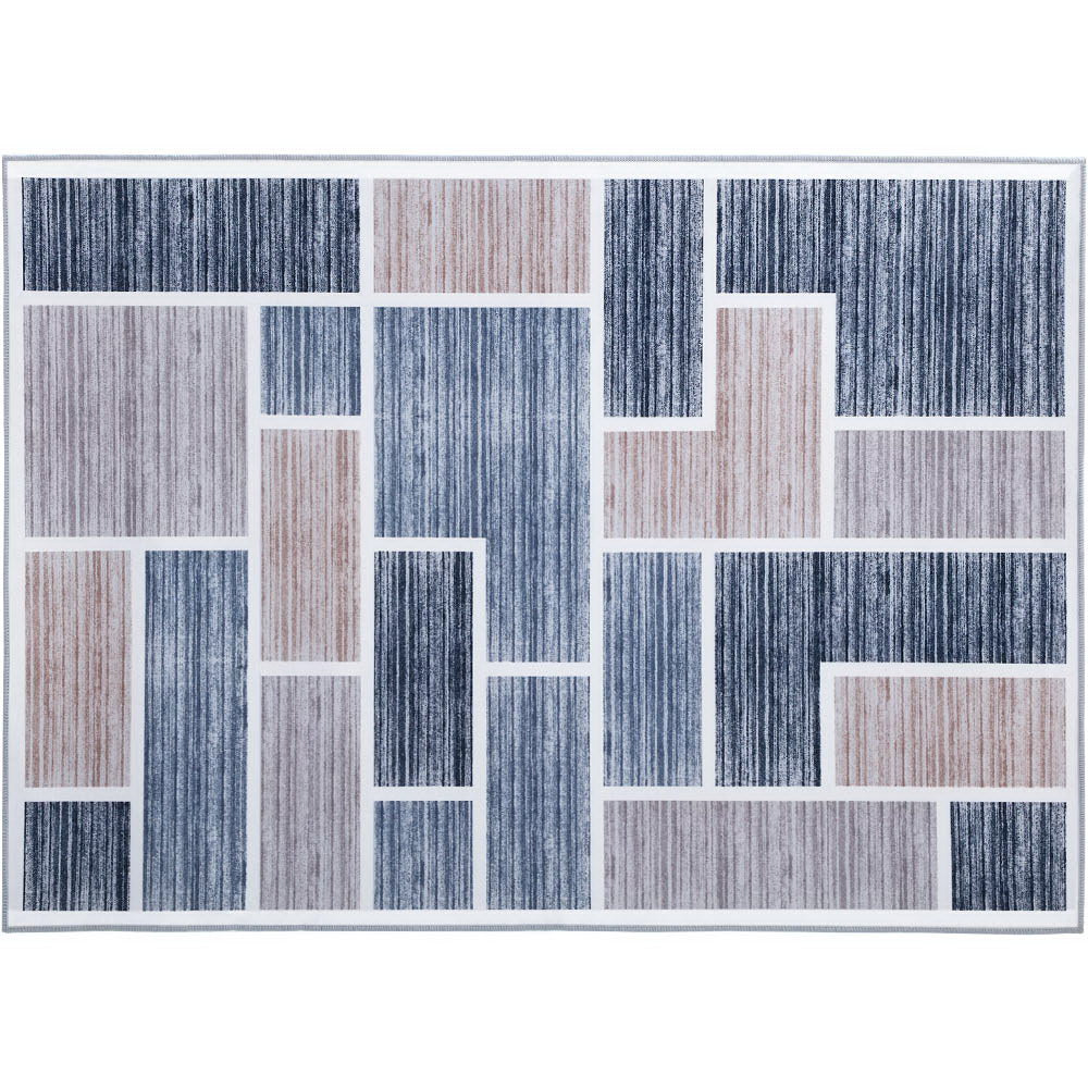 Floor Rugs 120x170 Short Pile Area Rug Large Modern Carpet Soft Grey - image1