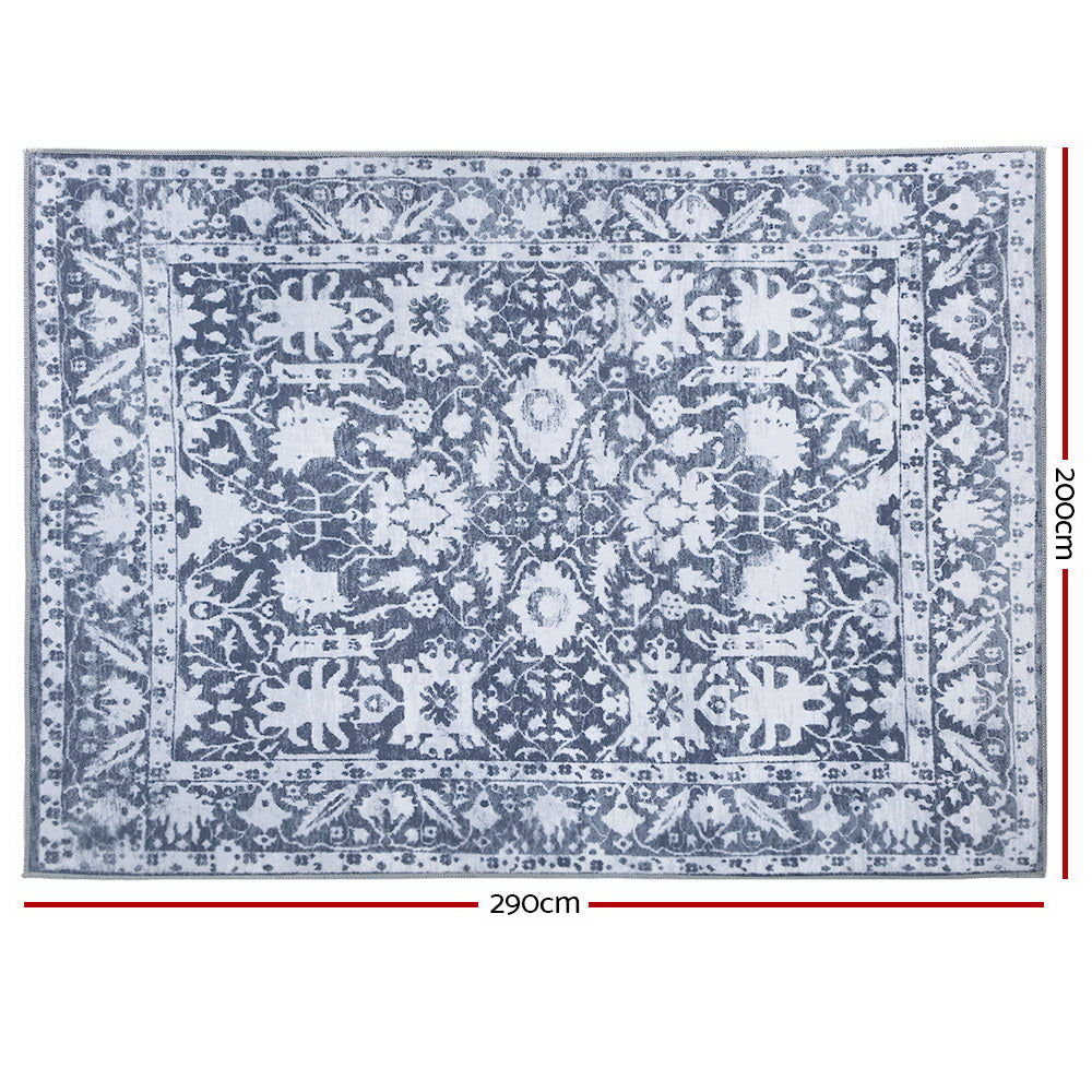 Floor Rugs 200 x 290 Bedroom Living Room Rug Large Mat Carpet Short Pile - image2