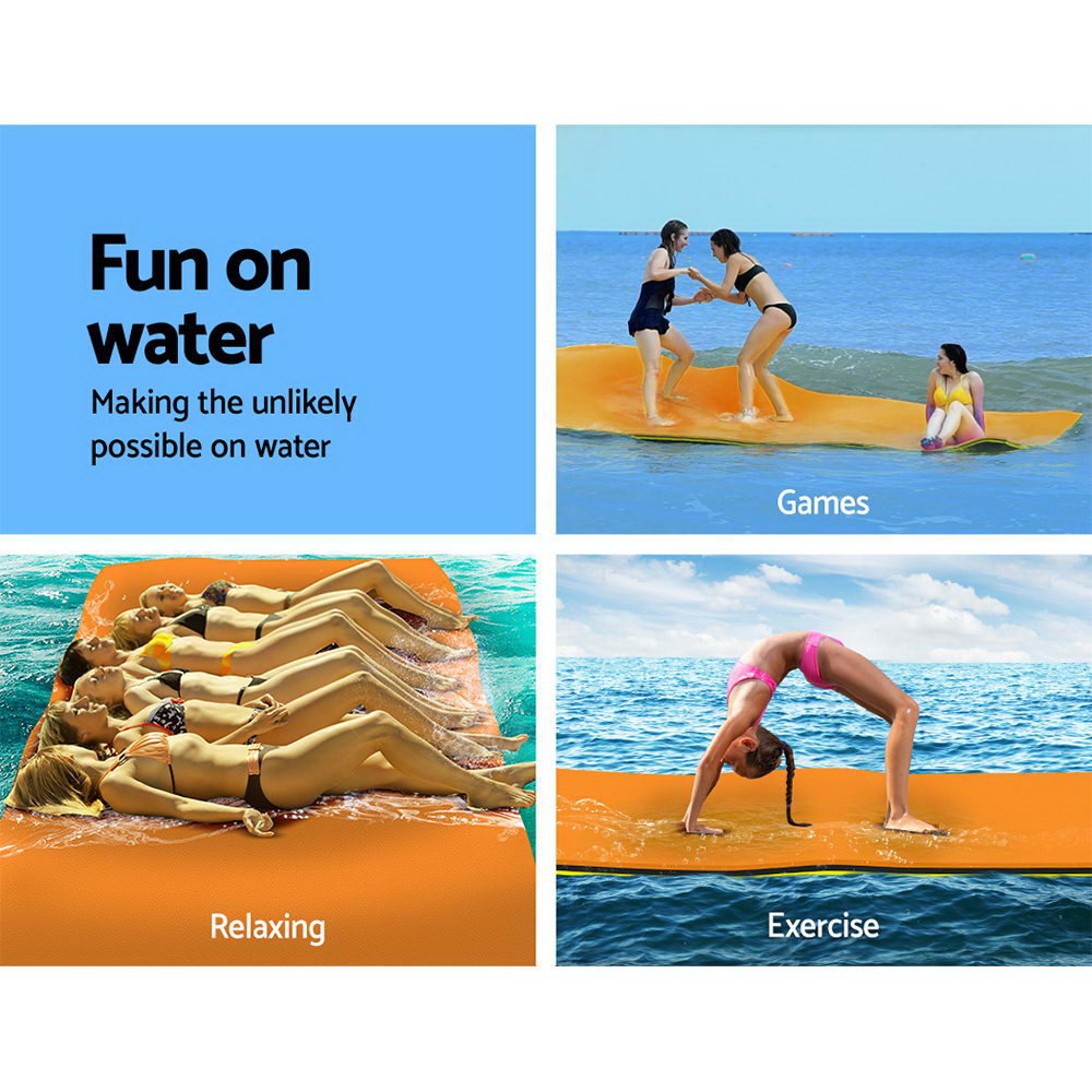 Floating Mat Water Slide Park Stand Up Paddle Pool Sea 550cm - image3