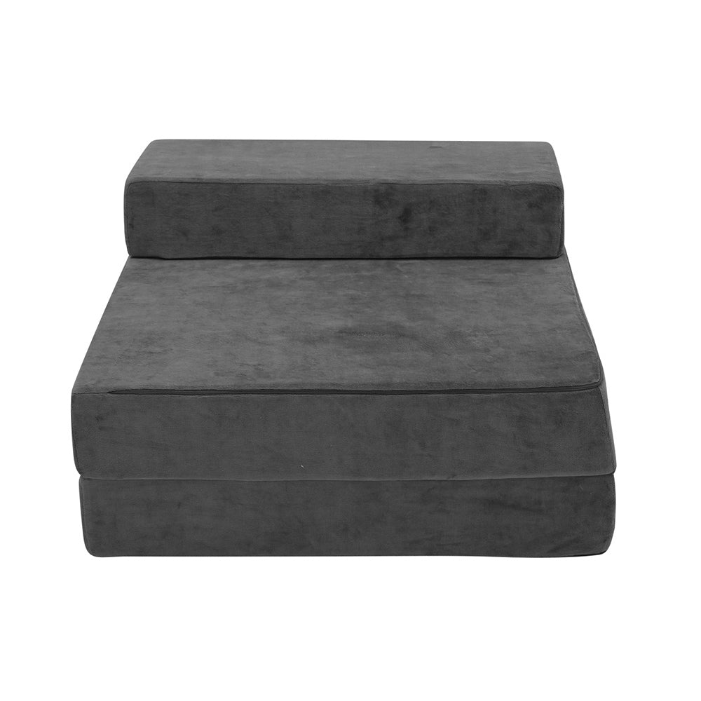 Bedding Folding Foam Portable Mattress Grey - image3