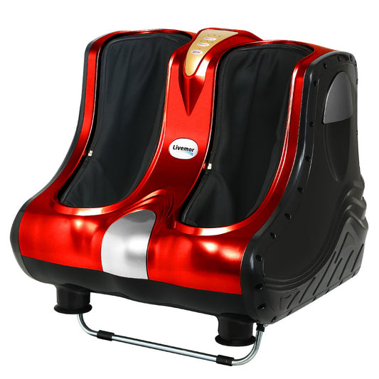 Foot Massager Shiatsu Ankle Calf Leg Massagers Circulation Enhancer Red - image1