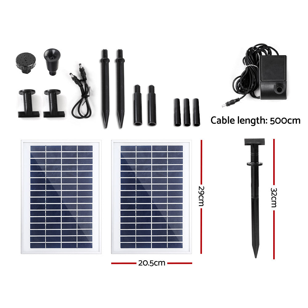 110W Solar Powered Water Pond Pump Outdoor Submersible Fountains - image2