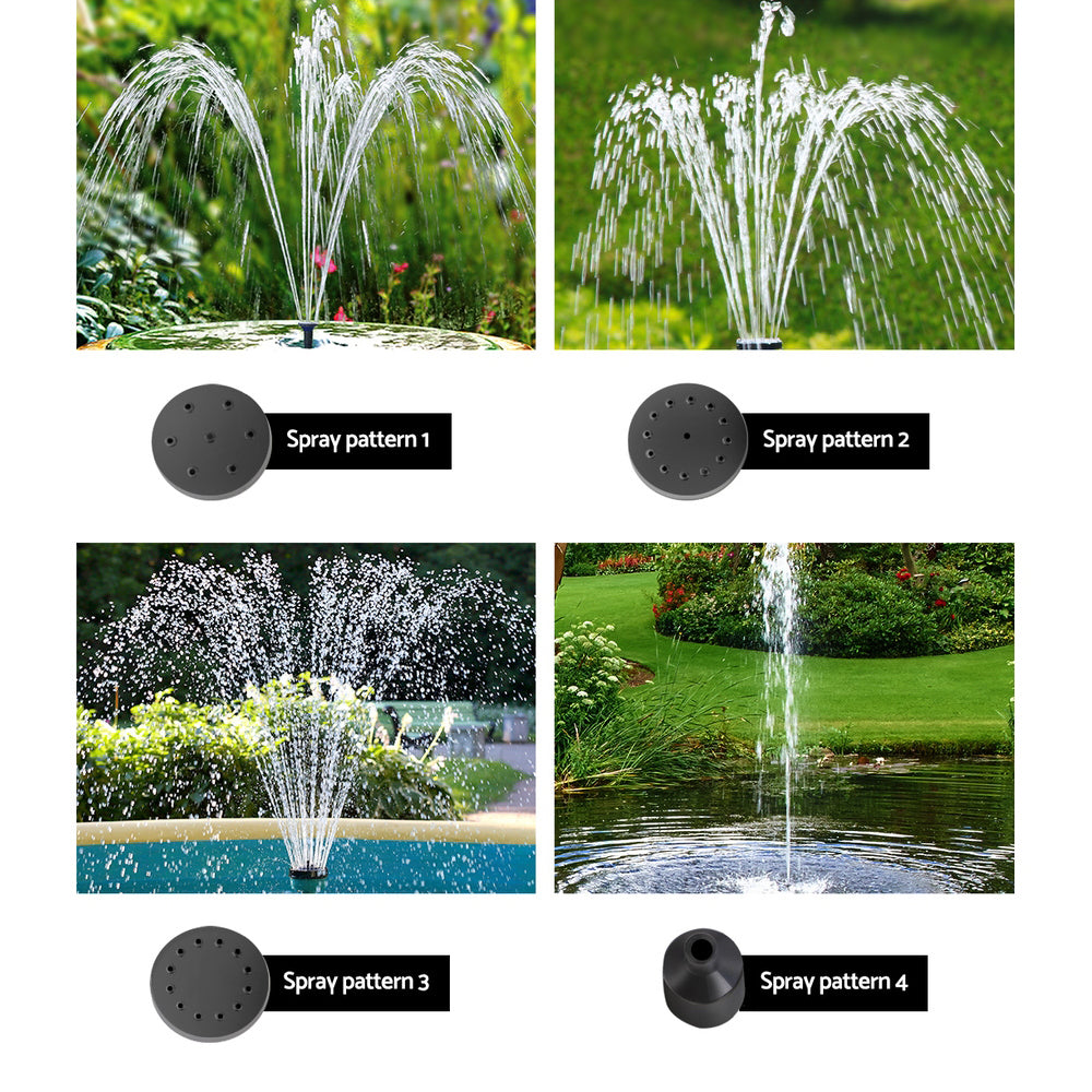 Solar Pond Pump with Battery Kit Solar Powered Garden Water Fountain - image7