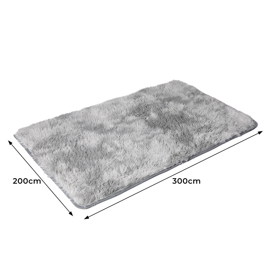 Floor Rug Shaggy Rugs Soft Large Carpet Area Tie-dyed Mystic 200x300cm - image3