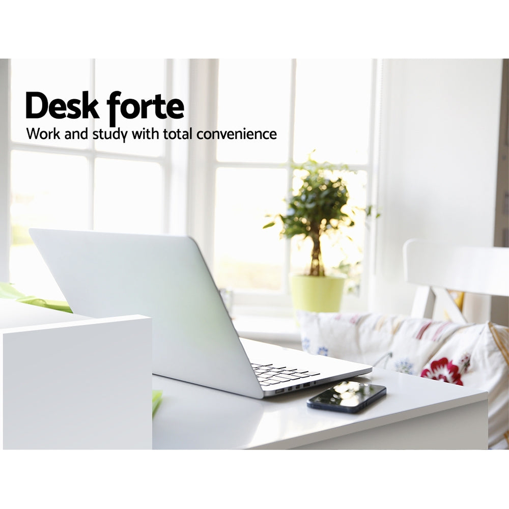 Office Computer Desk with Storage - White - image6