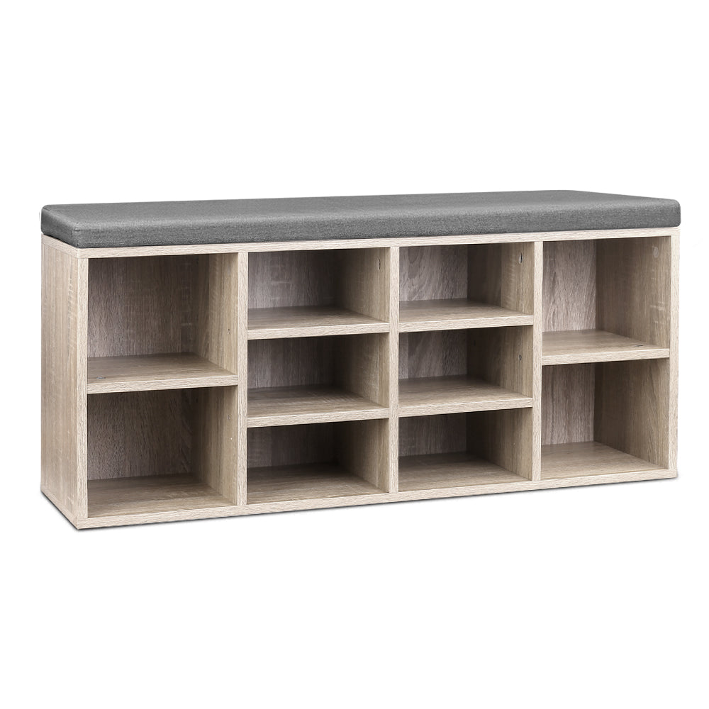 Bench Wooden Shoe Rack Storage - image1