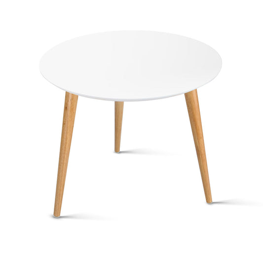 Round Side Table - White - image1