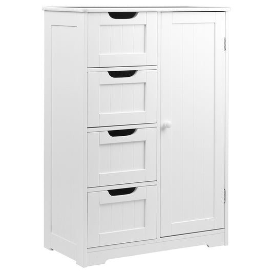 Bathroom Tallboy Storage Cabinet - White - image1