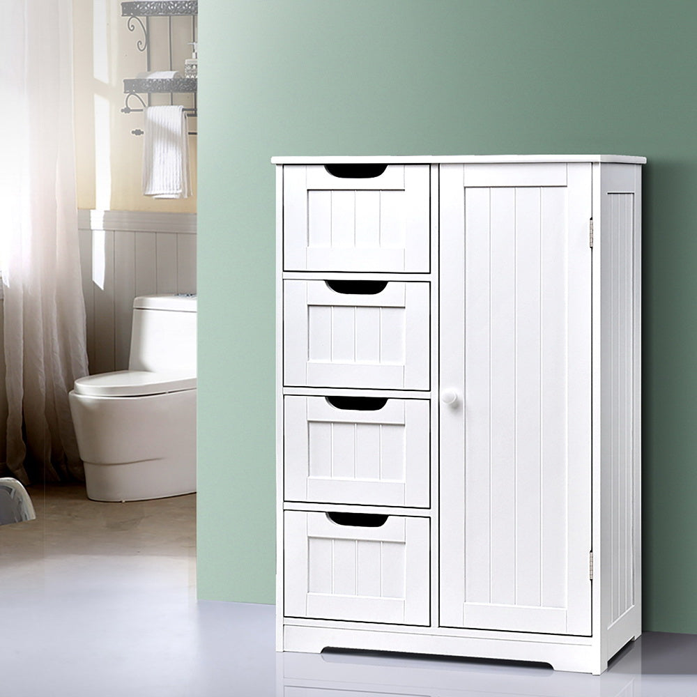 Bathroom Tallboy Storage Cabinet - White - image7