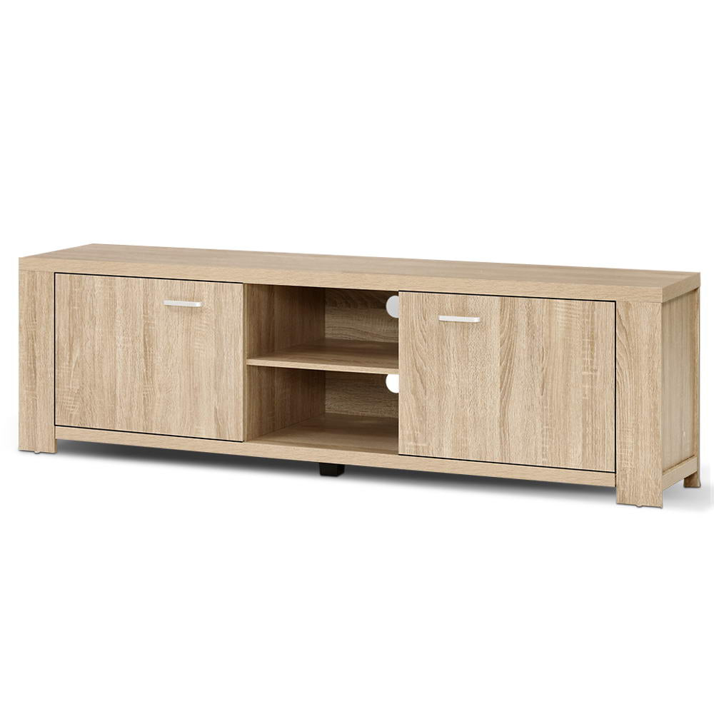 TV Cabinet Entertainment Unit TV Stand Display Shelf Storage Cabinet Wooden - image1