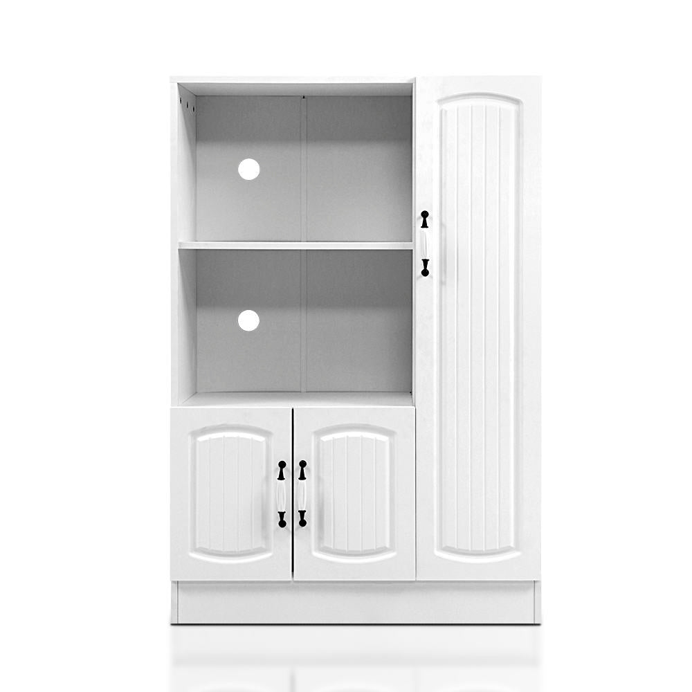 Buffet Sideboard Cabinet Storage Cupboard Doors White Kitchen Hallway - image1