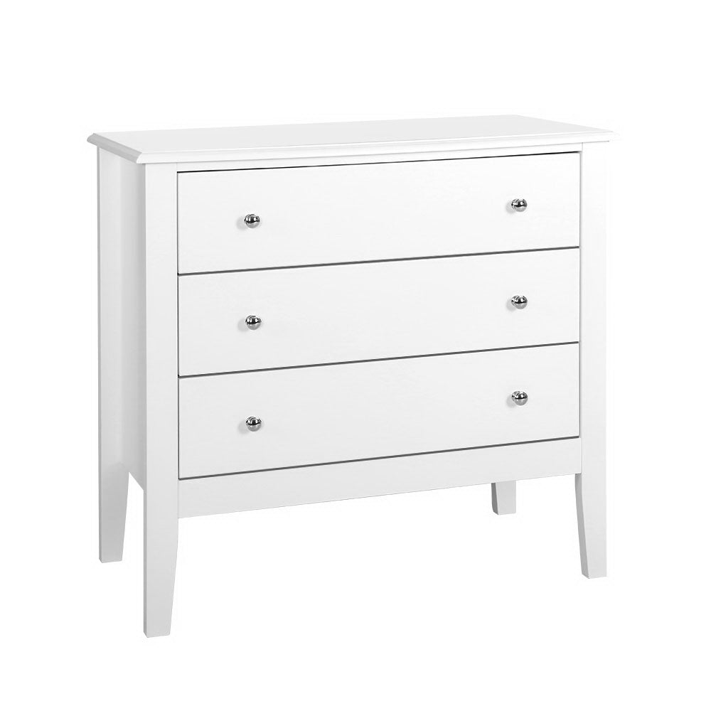 Chest of Drawers Storage Cabinet Bedside Table Dresser Tallboy White - image1