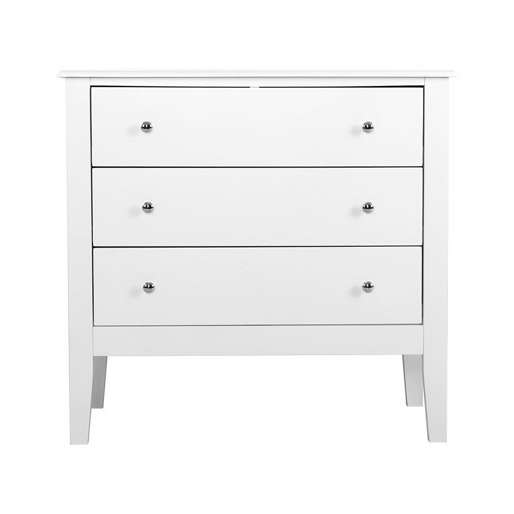 Chest of Drawers Storage Cabinet Bedside Table Dresser Tallboy White - image3