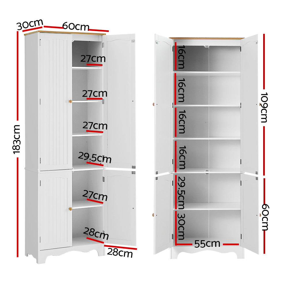 Buffet Sideboard Kitchen Cupboard Storage Cabinet Pantry Wardrobe Shelf - image2