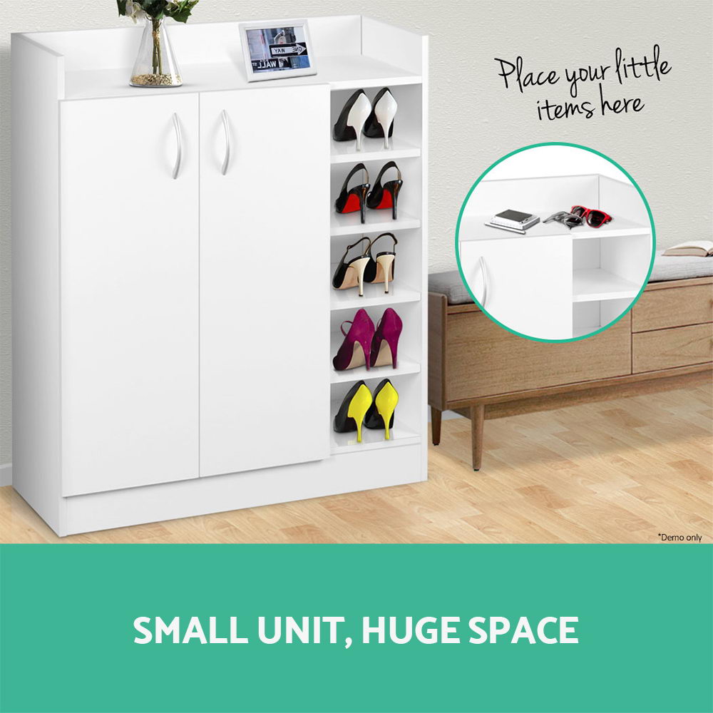 2 Doors Shoe Cabinet - White - image6