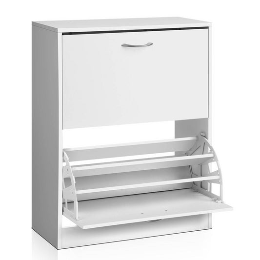 2 Door Shoe Cabinet - White - image1