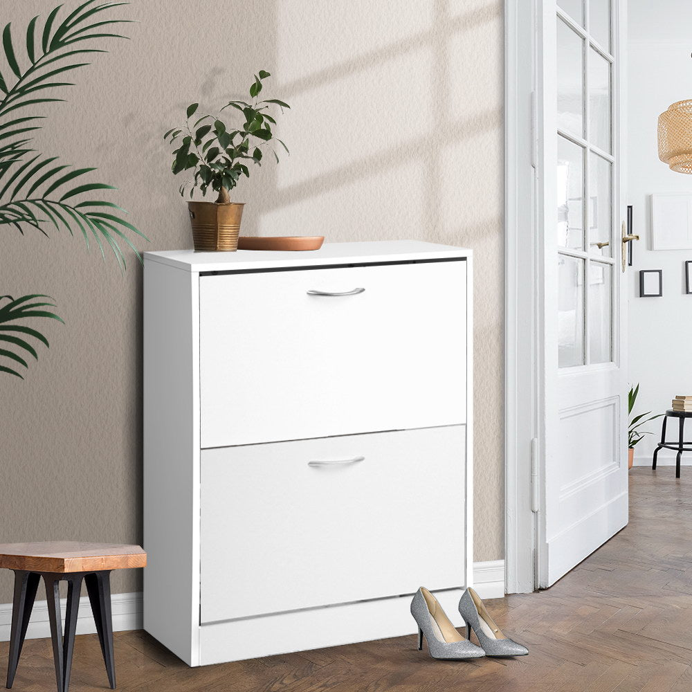 2 Door Shoe Cabinet - White - image7