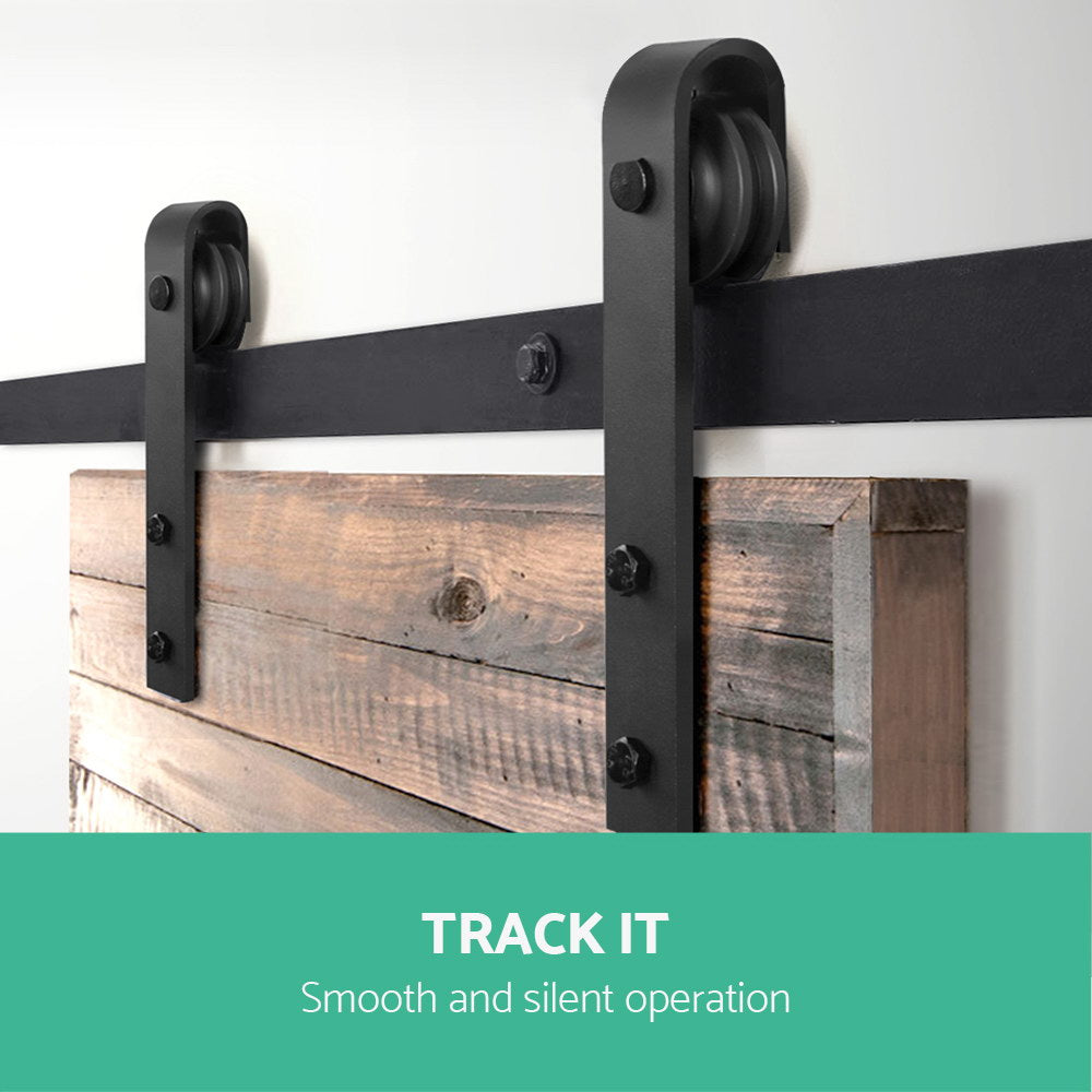 Sliding Barn Door Hardware - Black - image6