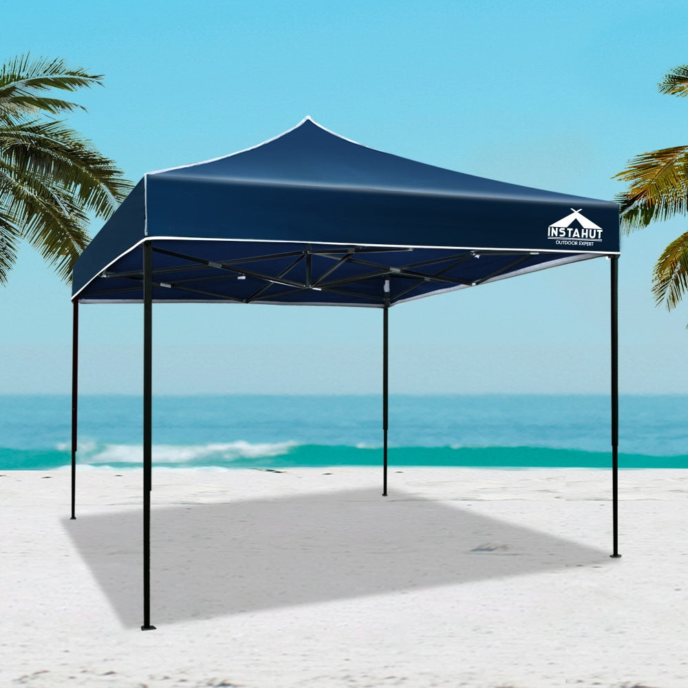 Gazebo Pop Up Marquee 3x3m Outdoor Tent Folding Wedding Gazebos Navy - image7