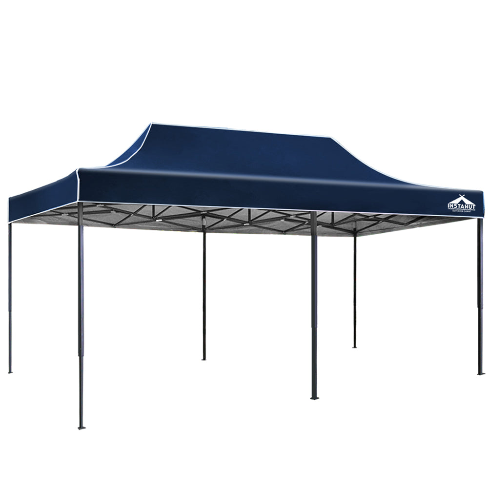 Gazebo Pop Up Marquee 3x6m Outdoor Tent Folding Wedding Gazebos Navy - image1