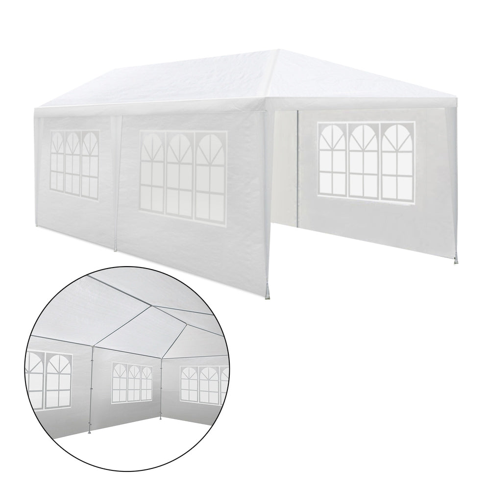 Gazebo 3x6 Outdoor Marquee Side Wall Party Wedding Tent Camping White - image3