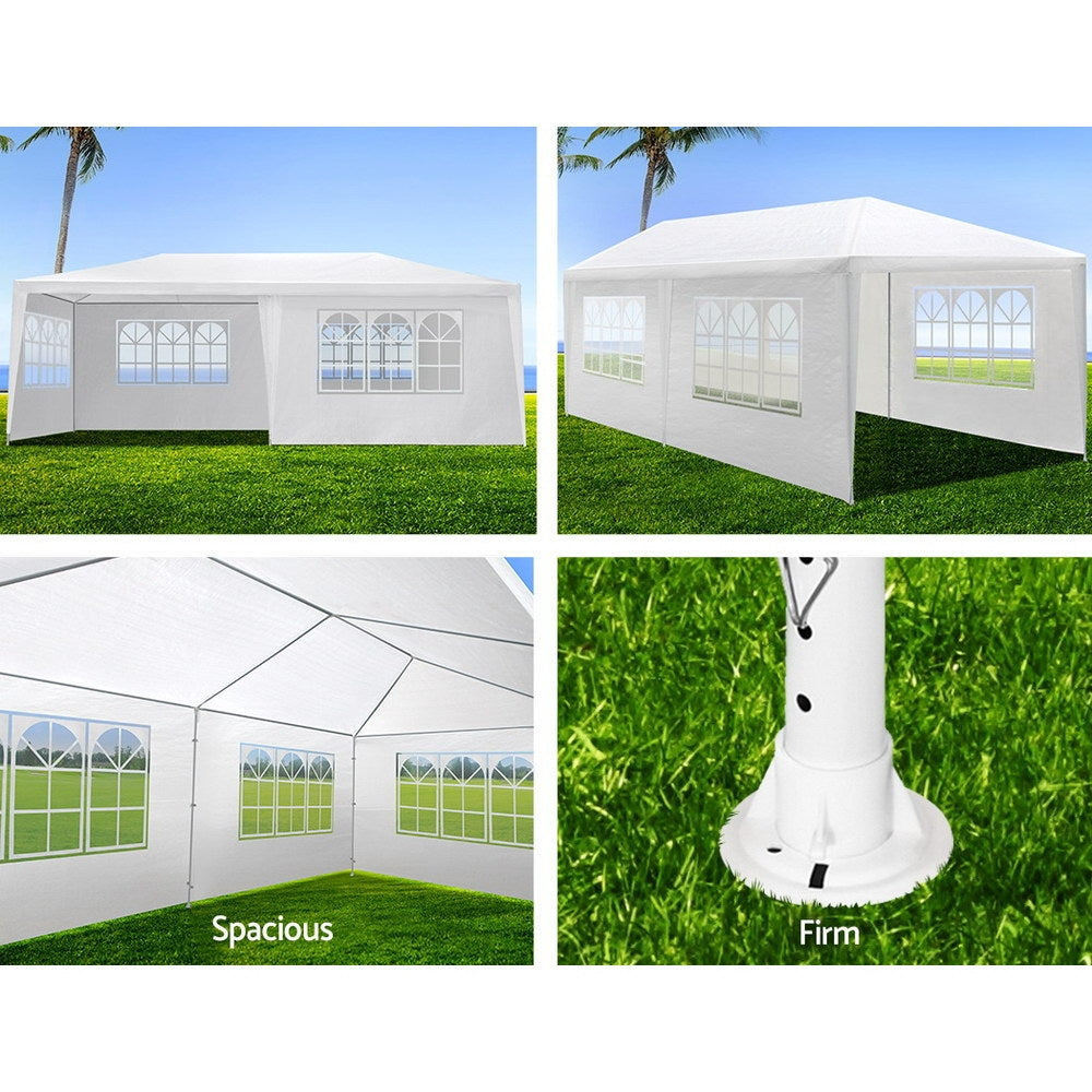 Gazebo 3x6 Outdoor Marquee Side Wall Party Wedding Tent Camping White - image6