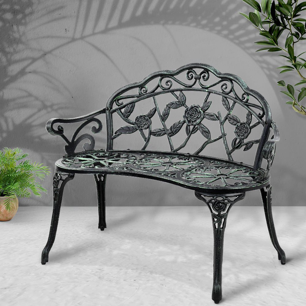 Victorian Garden Bench - Green - image7