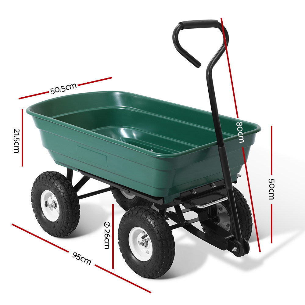 75L Garden Dump Cart - Green - image2