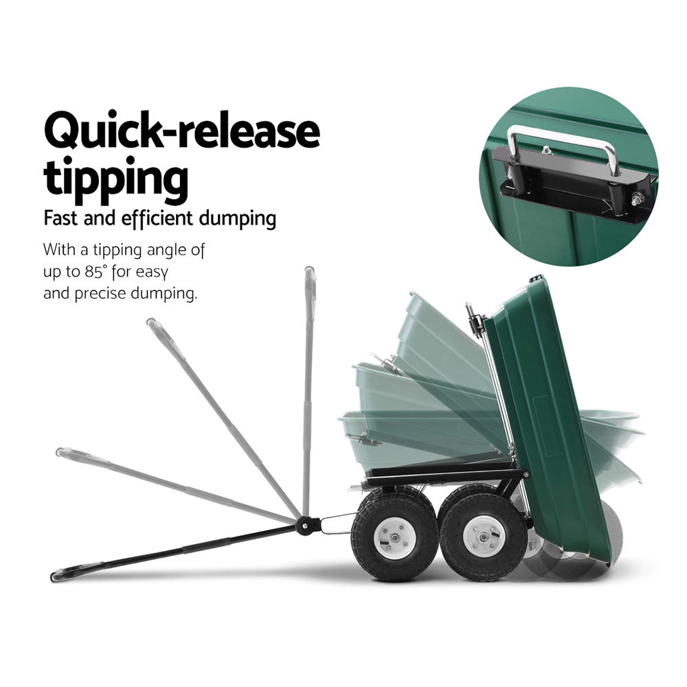 75L Garden Dump Cart - Green - image3