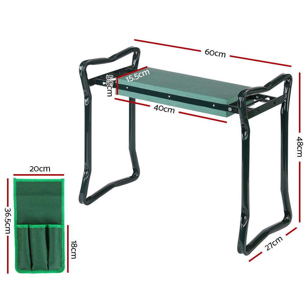 Garden Kneeler Seat Outdoor Bench Knee Pad Foldable - image2