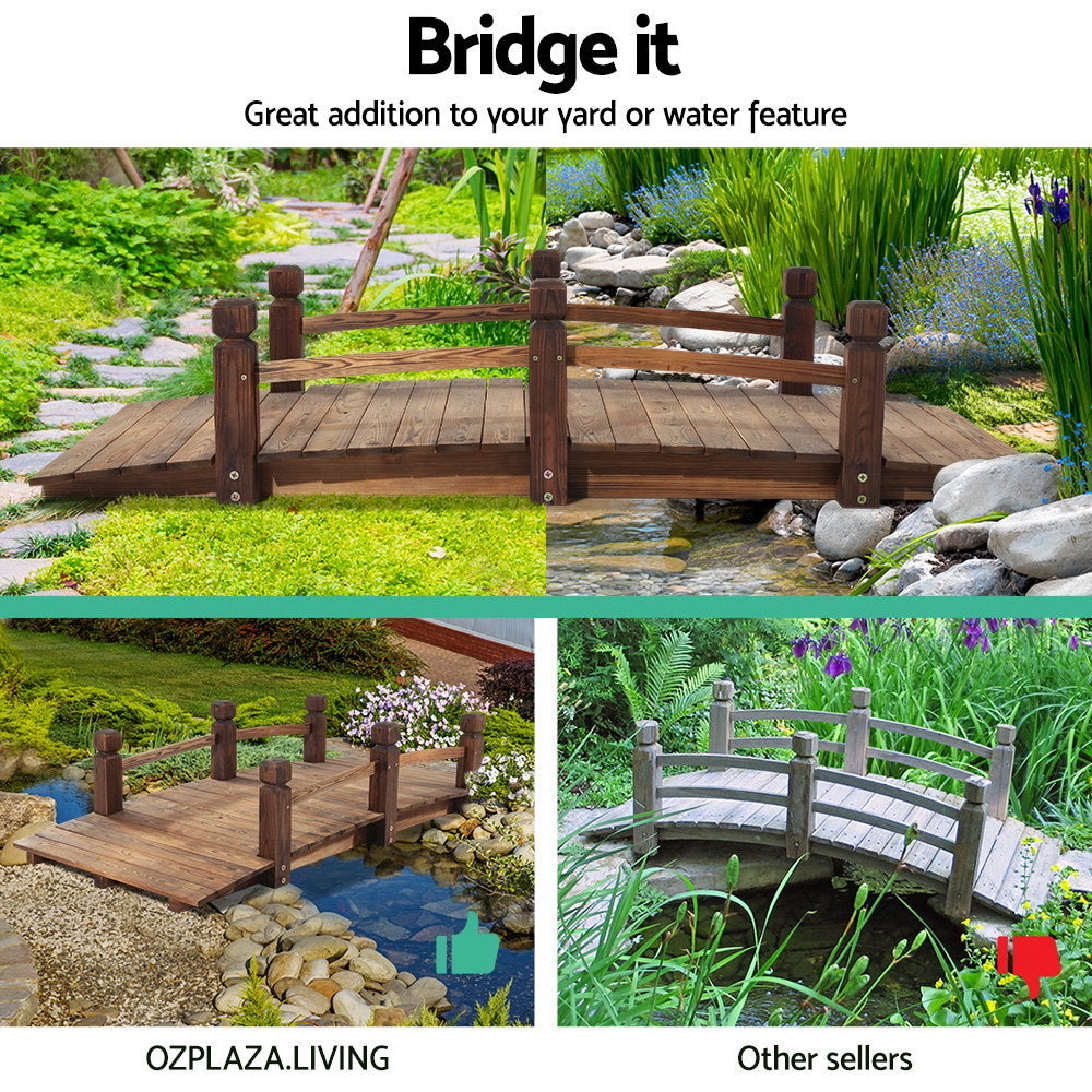 Wooden Rustic Bridge 160cm - image3