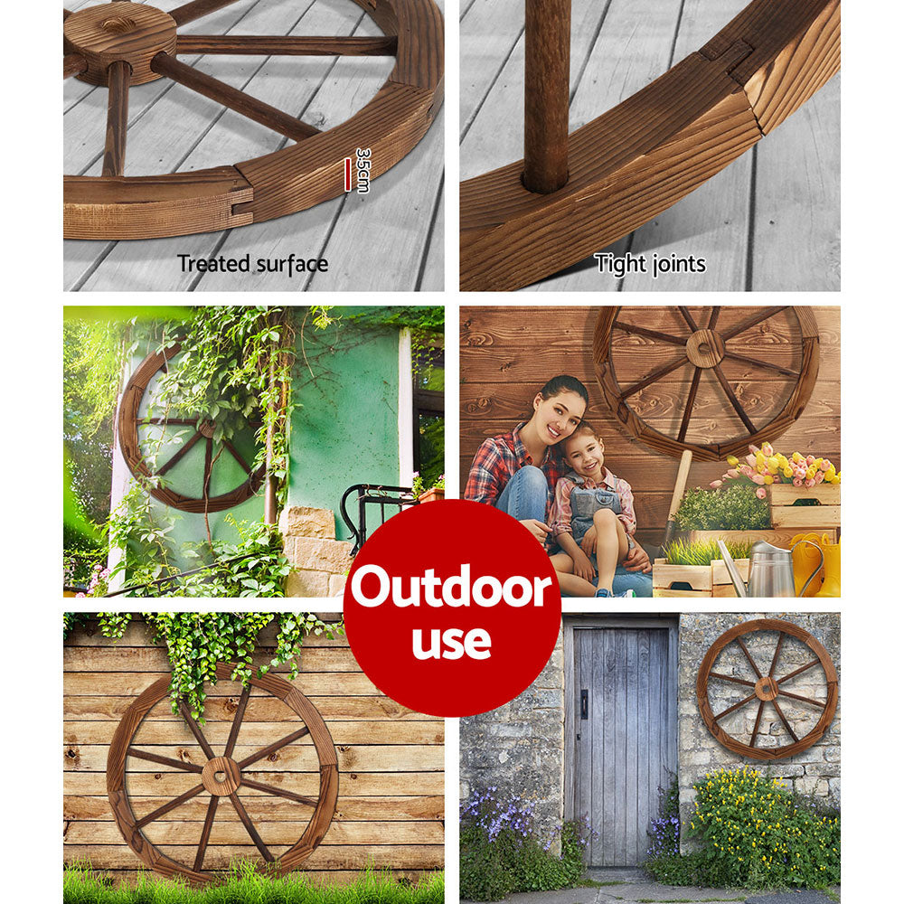 Wooden Wagon Wheel X2 - image6