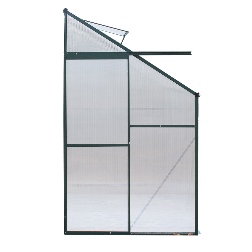 Greenfingers Greenhouse Aluminium Green House Garden Polycarbonate 2.52x1.27M - image4