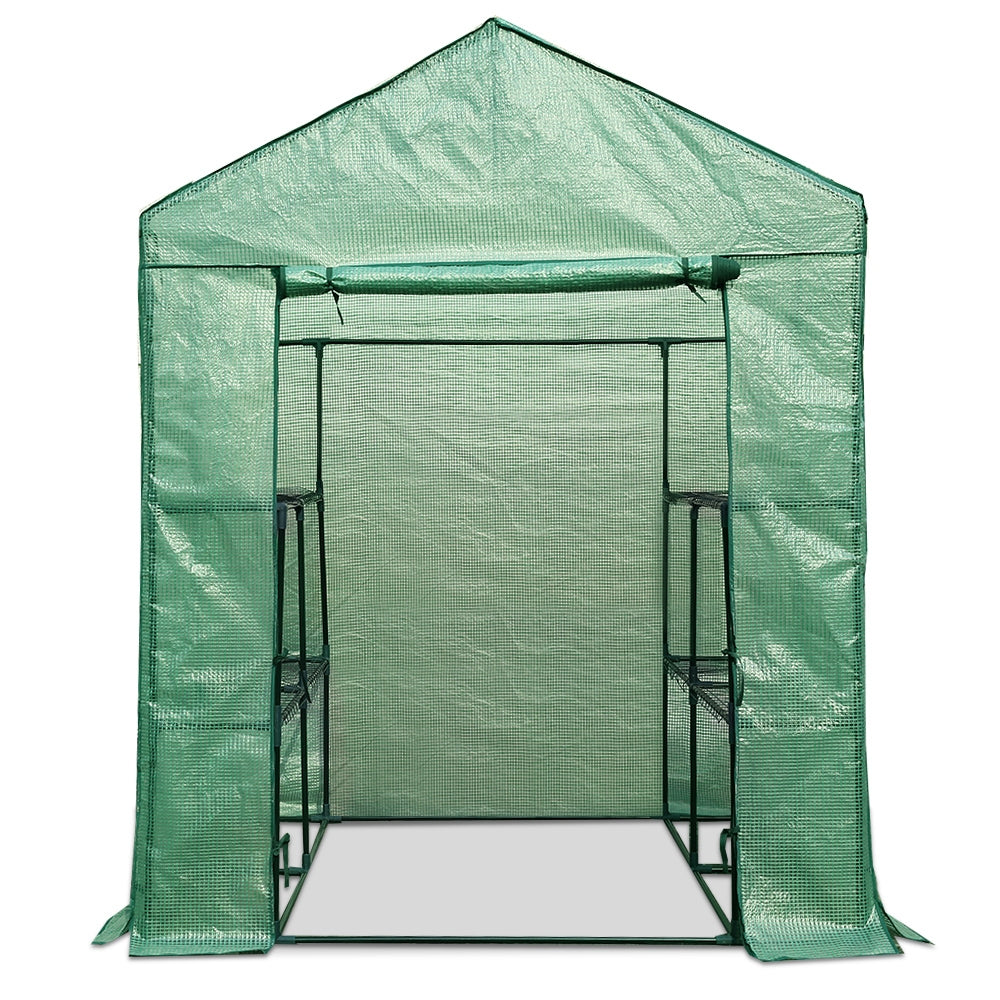 Greenhouse Green House Tunnel 1.4MX1.55M Garden Shed Storage Plant - image3