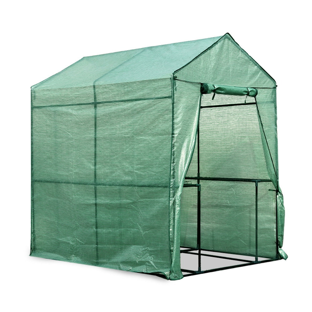 Greenhouse Garden Shed Green House 1.9X1.2M Storage Plant Lawn - image1