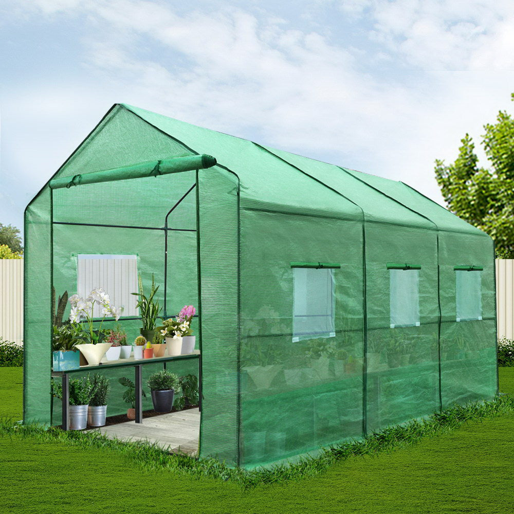 Greenhouse Garden Shed Green House 3.5X2X2M Greenhouses Storage Lawn - image7