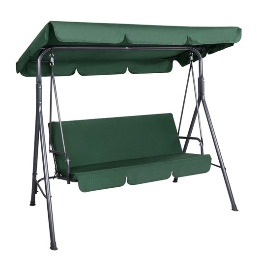 Swing Chair Hammock Outdoor Furniture Garden Canopy Bench Seat Green - image1