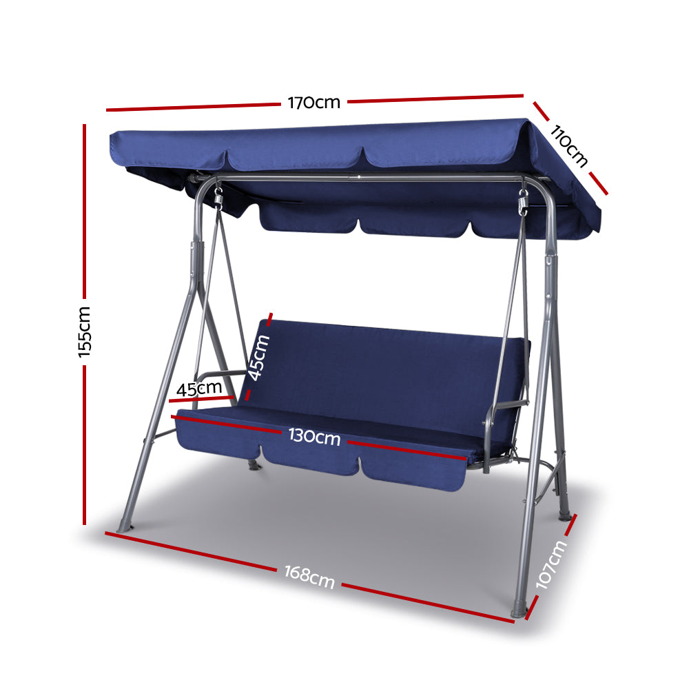 Canopy Swing Chair - Navy - image2