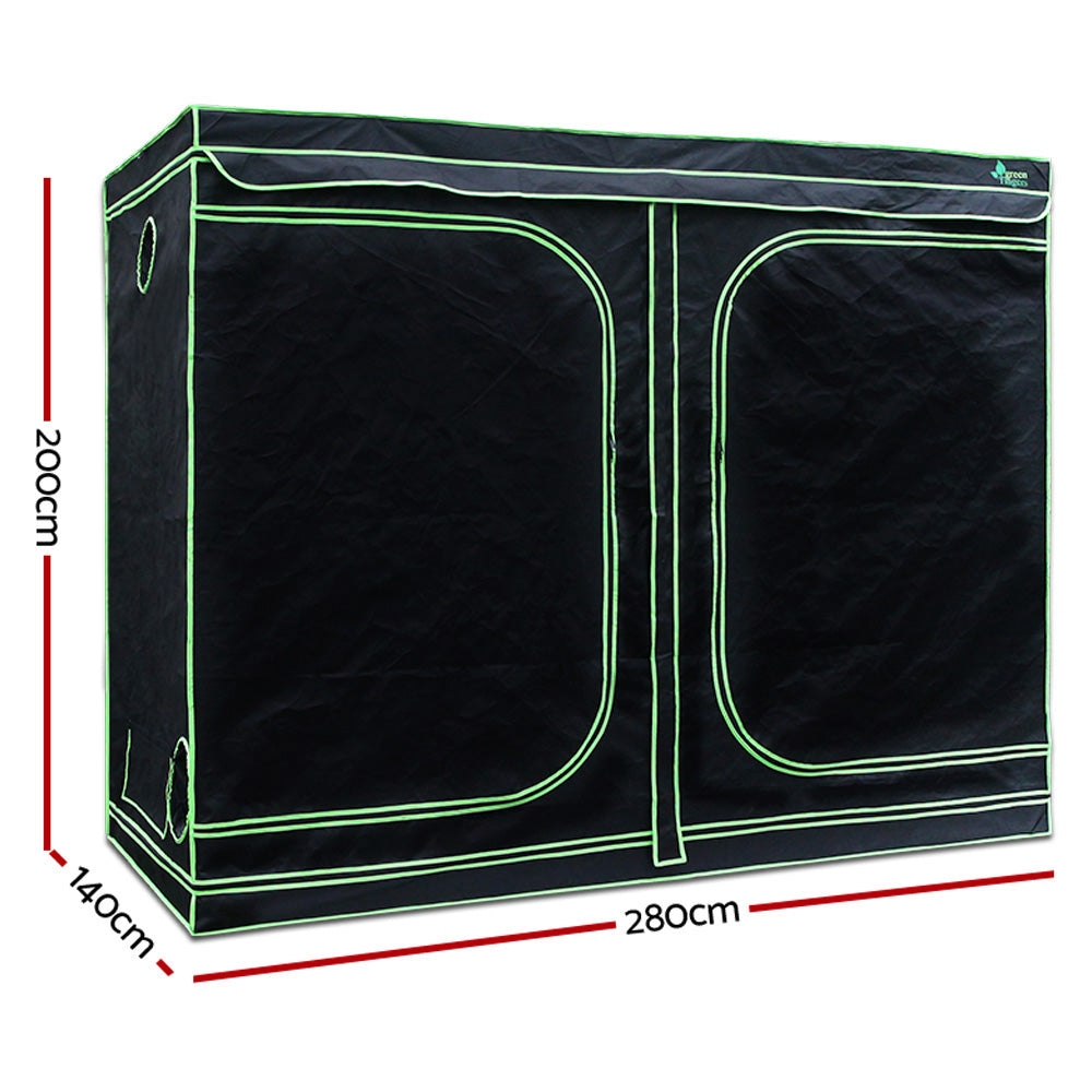 Greenfingers Grow Tent 2000W LED Grow Light 280X140X200cm Mylar 6" Ventilation - image2