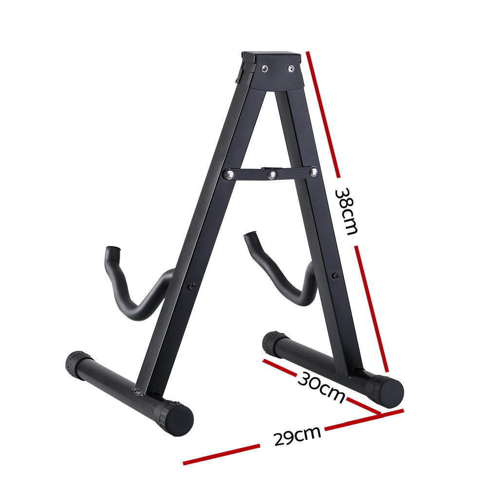 ALPHA Folding Acoustic Guitar Stand Bass Floor Rack Holder Accessories Pack - image2