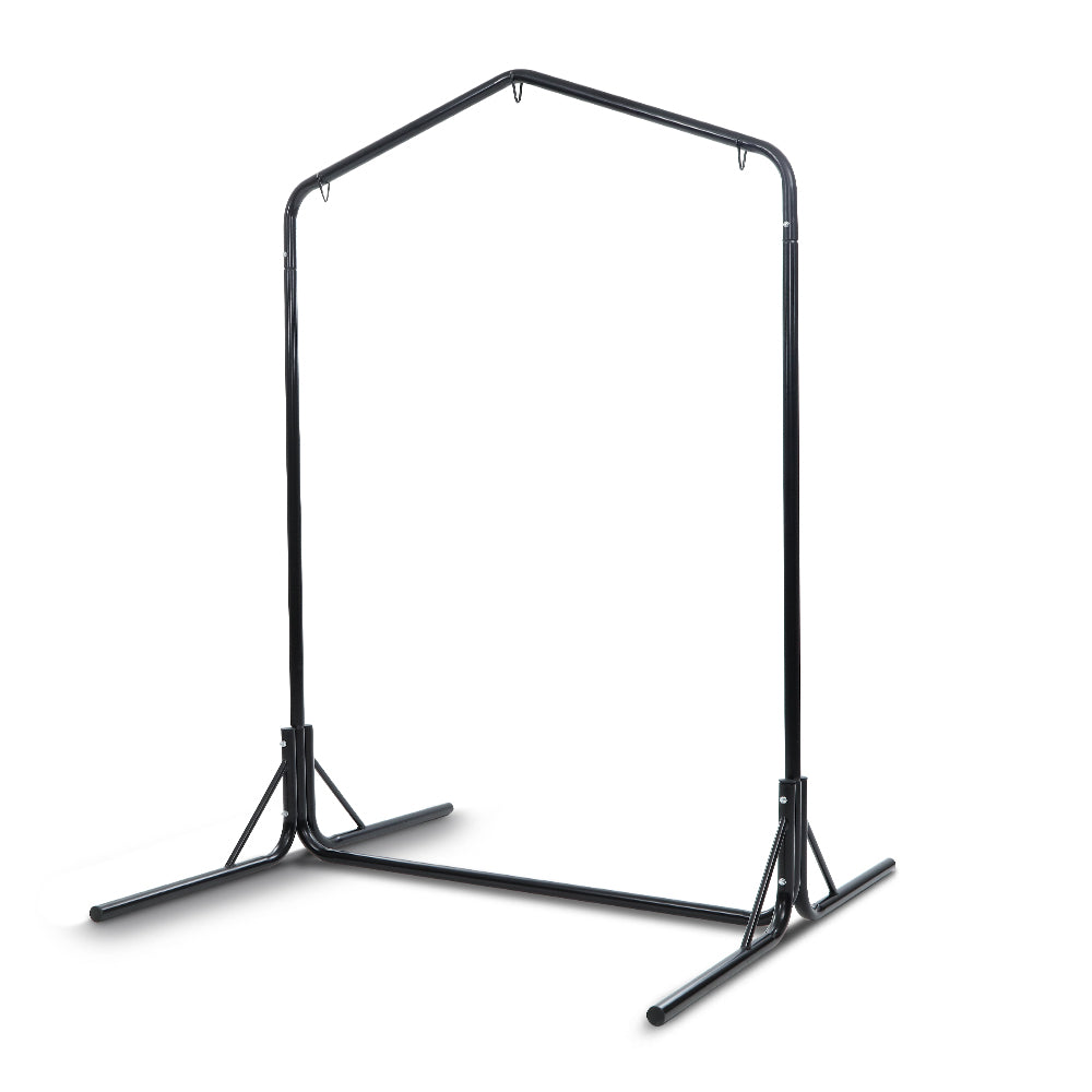 Double Hammock Chair Stand Steel Frame 2 Person Outdoor Heavy Duty 200KG - image1