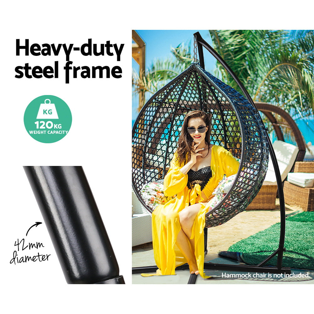 Outdoor Hammock A Shape Steel Frame - image4