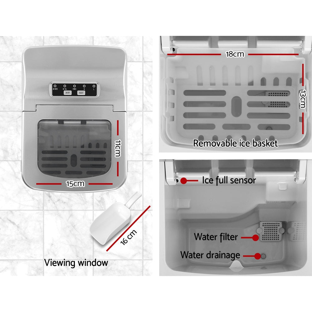 Portable Ice Cube Maker - Silver - image4