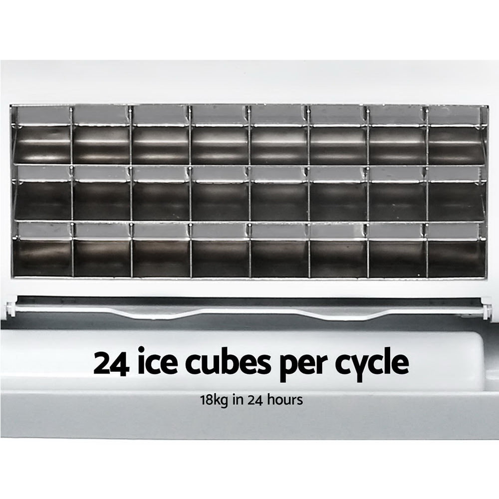 3.2L Portable Ice Cube Maker Cold Commercial Machine Stainless Steel - image3