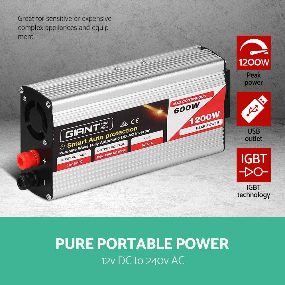 600W Puresine Wave DC-AC Power Inverter - image3