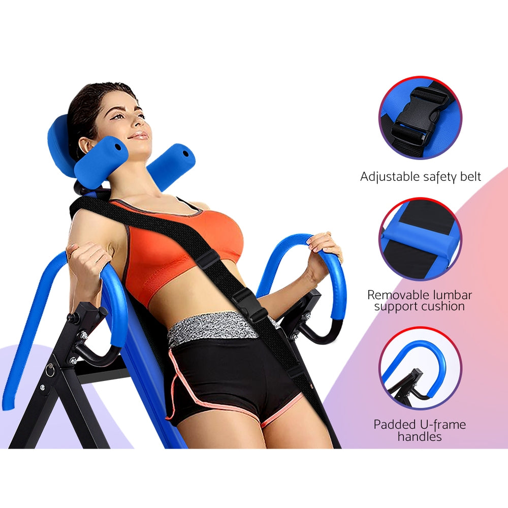 Gravity Inversion Table Foldable Stretcher Inverter Home Gym Fitness - image3